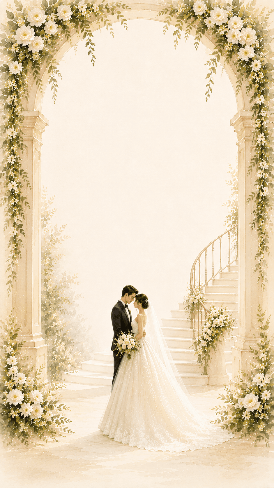 Wedding floral arch